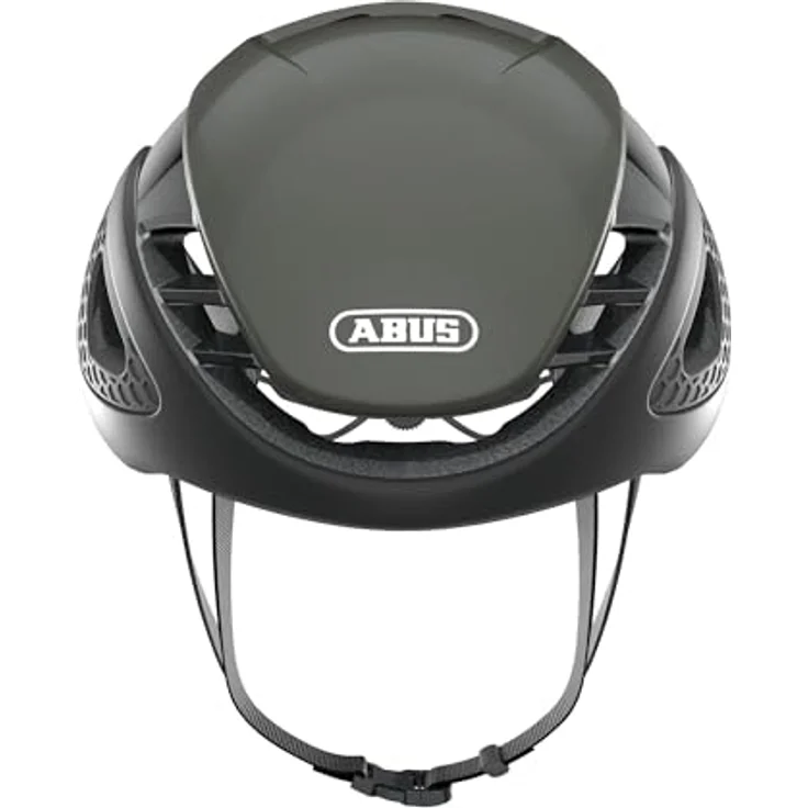 ABUS Rennradhelm GameChanger, Aerodynamischer Fahrradhelm mit optimaler Ventilation und AirPort Brillenhalterung, dunkelgrau, Größe M – Bild 4
