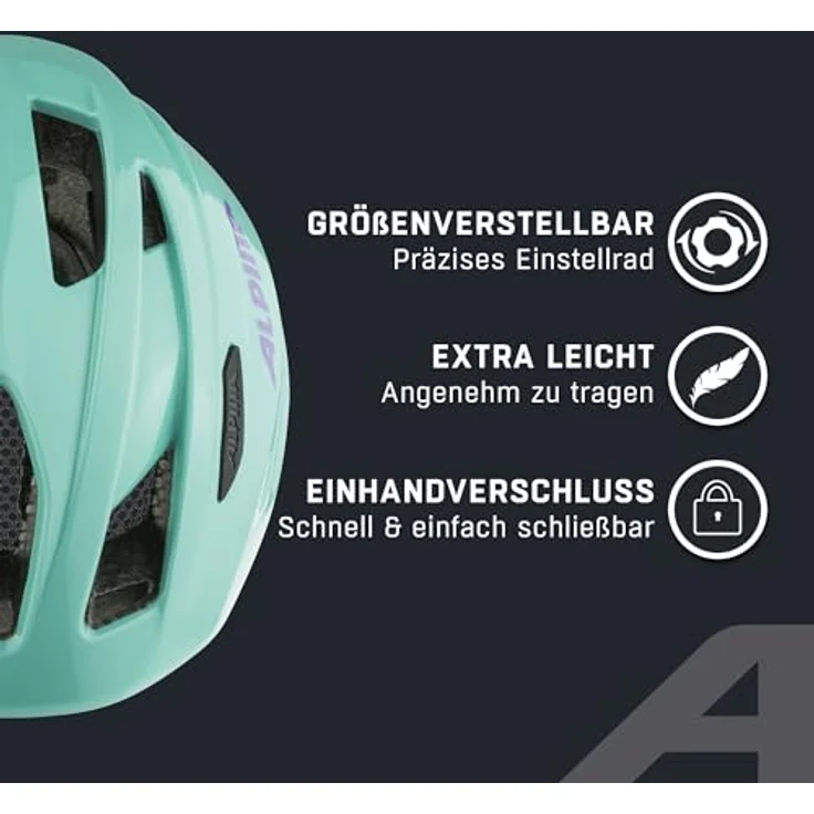 ALPINA SPORTS Pico Flash, Velohelm für Kinder und Jugendliche, Inmold-Bauweise, 50-55 cm, Neon-Pink mit integrierten Lüftungsöffnungen und Fliegengitter – Bild 3