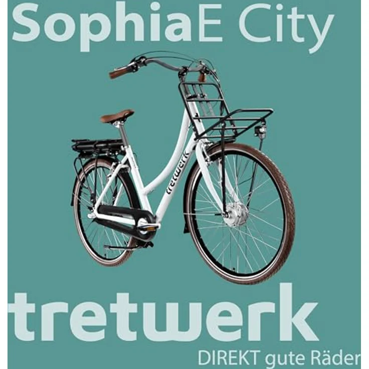 Tretwerk Sophia E-Bike, 28 Zoll Pedelec mit 3 Gängen, 522 Wh Akku, Bluetooth und App, schwarz/weiß – Bild 8