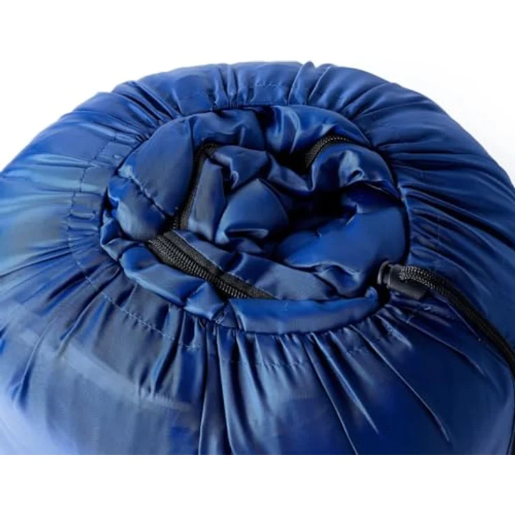 vidaXL Doppelschlafsack mit Kissen, wasserfester Deckenschlafsack für Camping und Reisen, leicht, 3-4 Jahreszeiten, schwarz – Bild 4