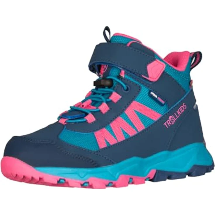 TROLLKIDS KIDS TRONFJELL HIKER MID, wasserdichter Wanderschuh mit hoher Dämpfung und rutschfester Gummi-Sohle – Bild 1