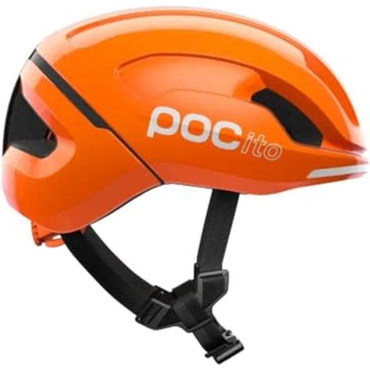 POC POCito Omne MIPS, Kinder Fahrradhelm mit 360-Passformsystem, EPS-Auskleidung, fluoreszierend orange, Größe 51-56 – Bild 2