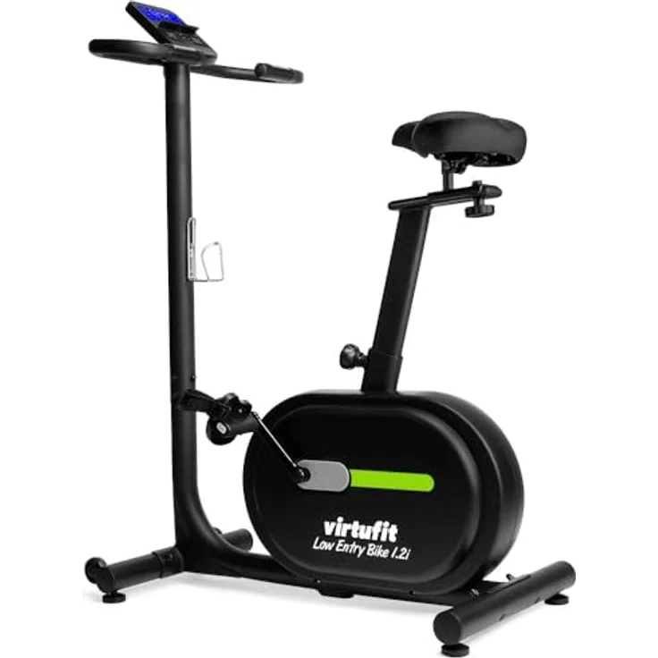 VirtuFit Low Entry Bike Heimtrainer Fahrrad 1.2i - Klappbar, Seniorengeeignet, Indoor mit niedrigem Einstieg, Schwarz – Bild 2