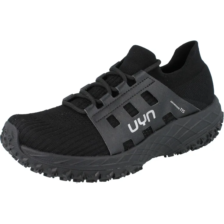 UYN Urban Trail Ibex Herren Sneaker, wasserdicht und atmungsaktiv aus Merinowolle, schwarz, Größe 42