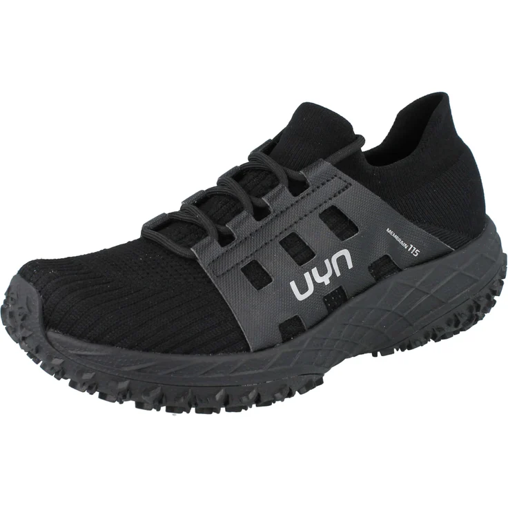 UYN Urban Trail Ibex Herren Sneaker, wasserdicht und atmungsaktiv aus Merinowolle, schwarz, Größe 42