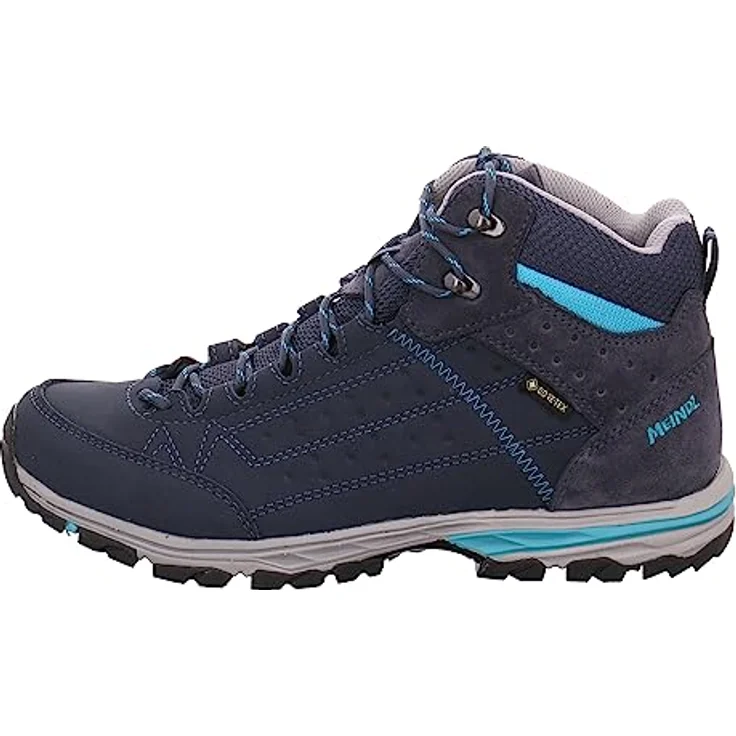 Meindl Damen Leichtwanderschuhe "Durban Gtx Mid", Knöchelhohe Wanderschuhe mit Gore-Tex-Membran für optimalen Wetterschutz, Schwarz – Bild 1