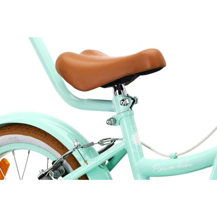 Sun Baby Kinderfahrrad SUN BABY Flower Retro 16 Zoll mit Schubstange, Mint, für Kinder bis 50 kg – Bild 4