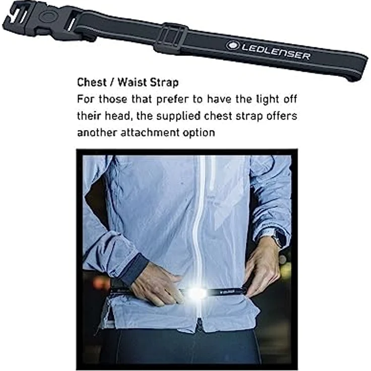 Ledlenser NEO5R, aufladbare Laufsport-Stirnlampe mit 600 lm, blau – Bild 5