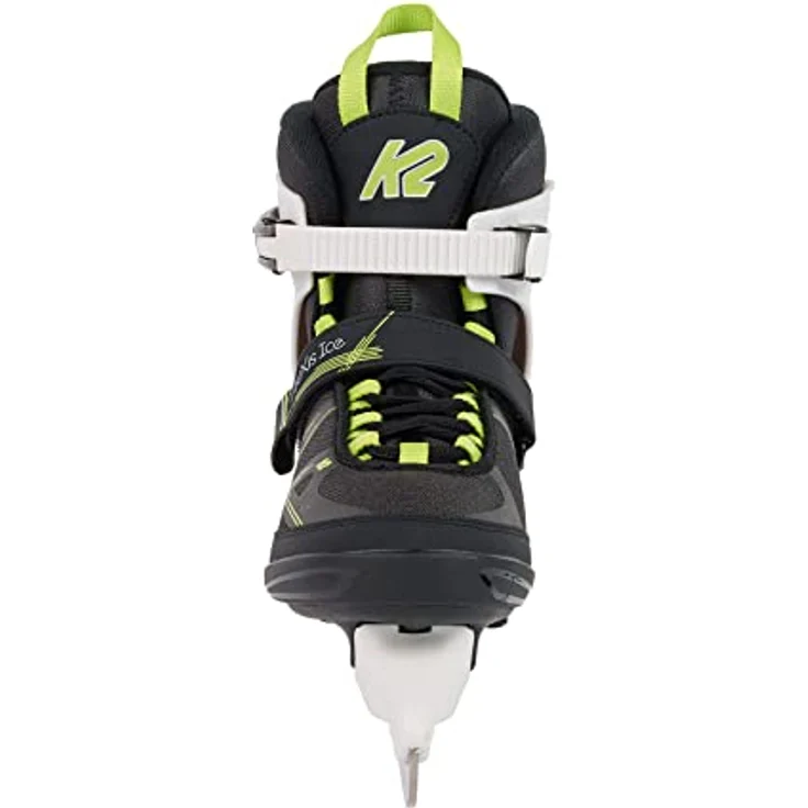 K2 Skates Damen Schlittschuhe ALEXIS ICE, Stabilität Plus Cuff, rostfreie Kufen, grau-grün – Bild 3