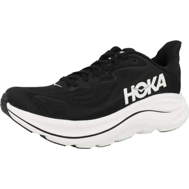 Hoka Clifton 10 Damen Laufschuh, leichtgewichtig mit optimaler Dämpfung, atmungsaktivem Obermaterial und verstärkter Ferse, Schwarz, Größe 4 – Bild 4
