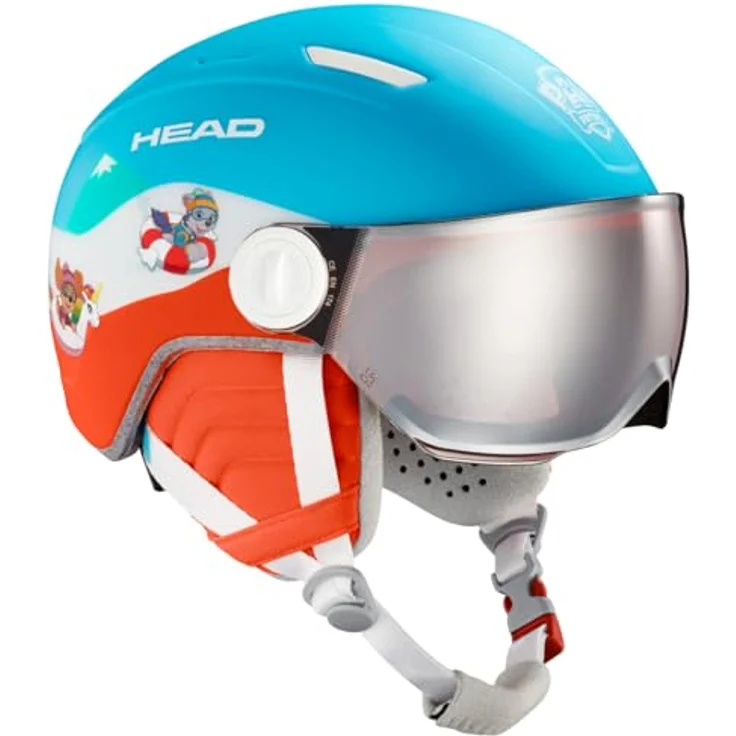 HEAD MOJO VISOR PAW Ski- und Snowboardhelm mit UV 400 Visor, Paw Patrol Design, Rot/Blau – Bild 4