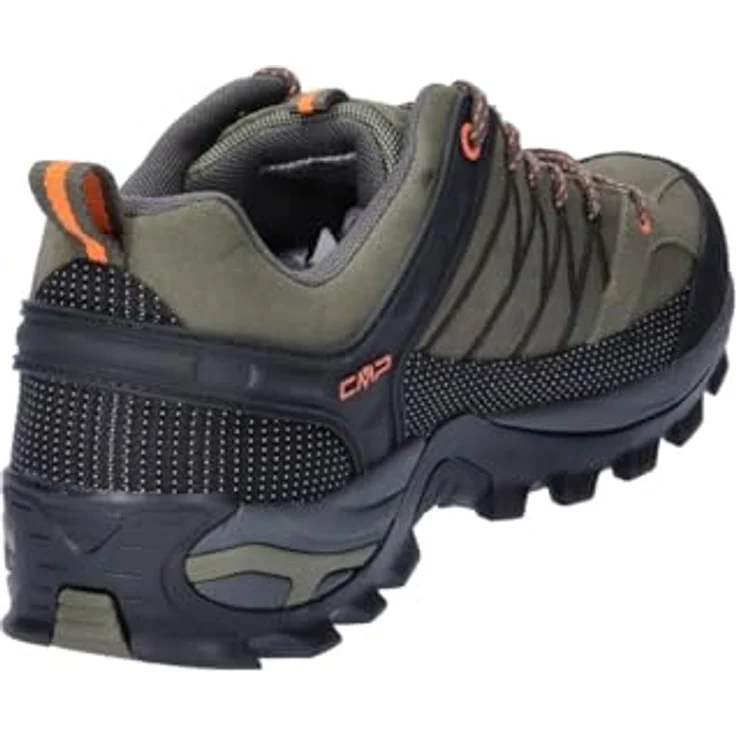 CMP RIGEL LOW TREKKING SHOES WP, wasserdichte Wanderschuhe aus Leder mit profilierten Gummisohlen für guten Grip – Bild 6