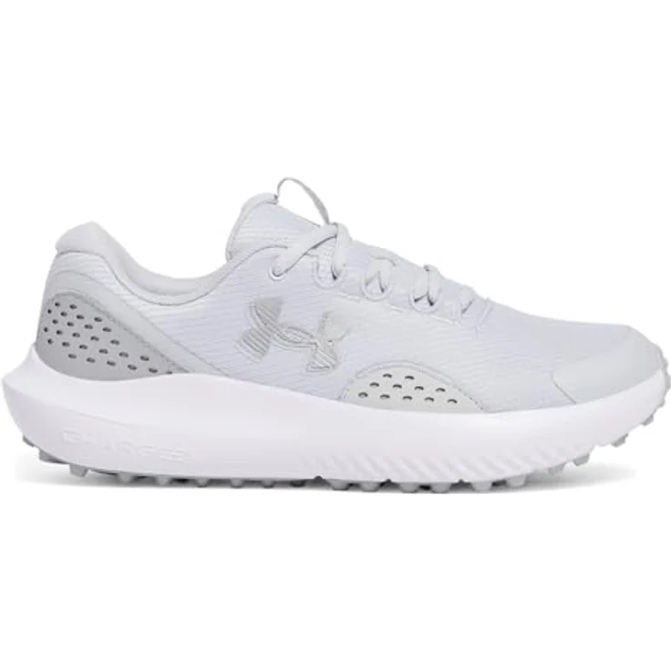 Under Armour UA Surge Golf Golfschuhe, wasserabweisend mit Charged Cushioning®, grau, Größe 44 EU – Bild 2