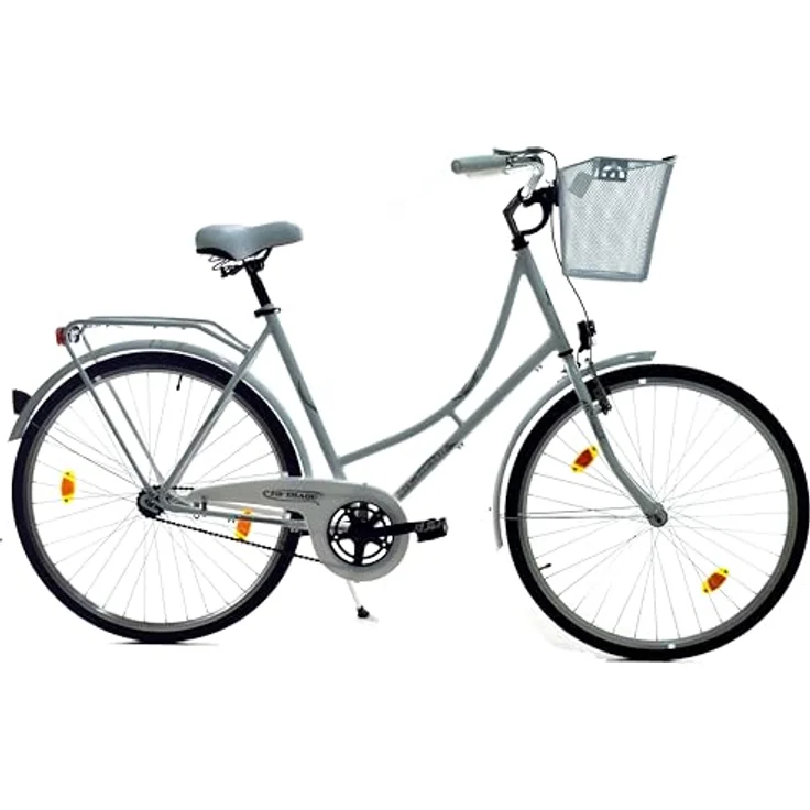 T&Y Trade 28 Zoll Damen Holland City Rad Fahrrad Bike CITYFAHRRAD DAMENFAHRRAD HOLLANDFAHRRAD HOLLANDRAD Rücktrittbremse 1 Gang Beleuchtung STVO Rücktritt Enur Weiß - Robuster Stahlrahmen, Rücktrittbremse, Batteriebetriebene STVO-Beleuchtung – Bild 1
