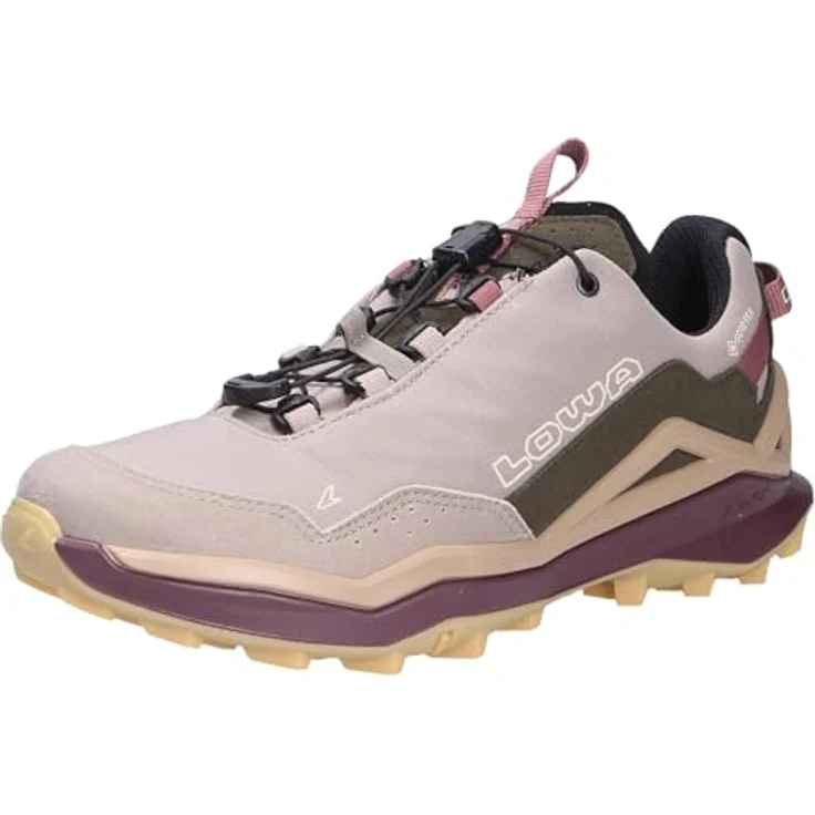 LOWA PROFESSIONAL Maddox PRO GTX LO SL Ws Wanderschuhe, wasserdicht und atmungsaktiv, Farbe Desert/alt rosa, Gr. 42.5 – Bild 1