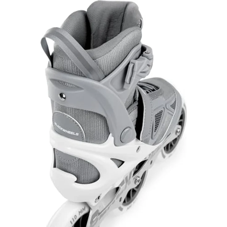 BLACKWHEELS Dynamic Inline Skates, Dreirädrige Speed-Skates mit 110 mm Rollen, Aluminium-Schiene, ABEC-7 Kugellagern und sicherem Dreifach-Verschlusssystem – Bild 5