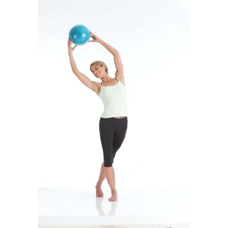 Togu Redondo Ball 22 cm, Petrol, Extrem weicher und robuster Pilates- und Fitnessball, inklusive Übungsposter, Made in Germany – Bild 3