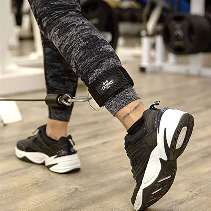 C.P.Sports Griffe für Seilzüge, Kabelzüge, Latzugstange, Rudergriff, Bizeps Trizeps Stange, Trizeps Seil, SZ Stange, Karabiner, Einhandgriff, Unterarmtrainer, Griff Set (Fußschlaufe) – Bild 3