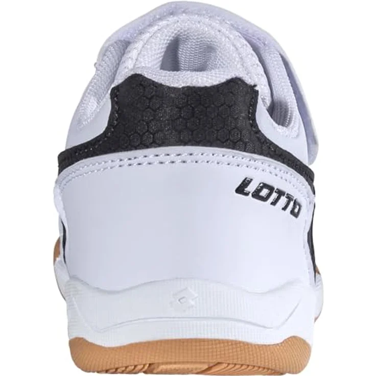 Lotto Dasher K Kinder Low Top Sneaker 2600920K, Klettverschluss, Gummi-Sohle, Weiß/Schwarz, Schuhgröße 33 EU – Bild 3