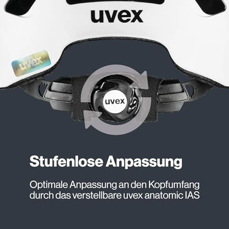 Uvex Urban Planet Helm, City-Helm mit Hardshell Technologie und 3D IAS Größenanpassung, mattweiß, Größe 58-61 cm – Bild 5