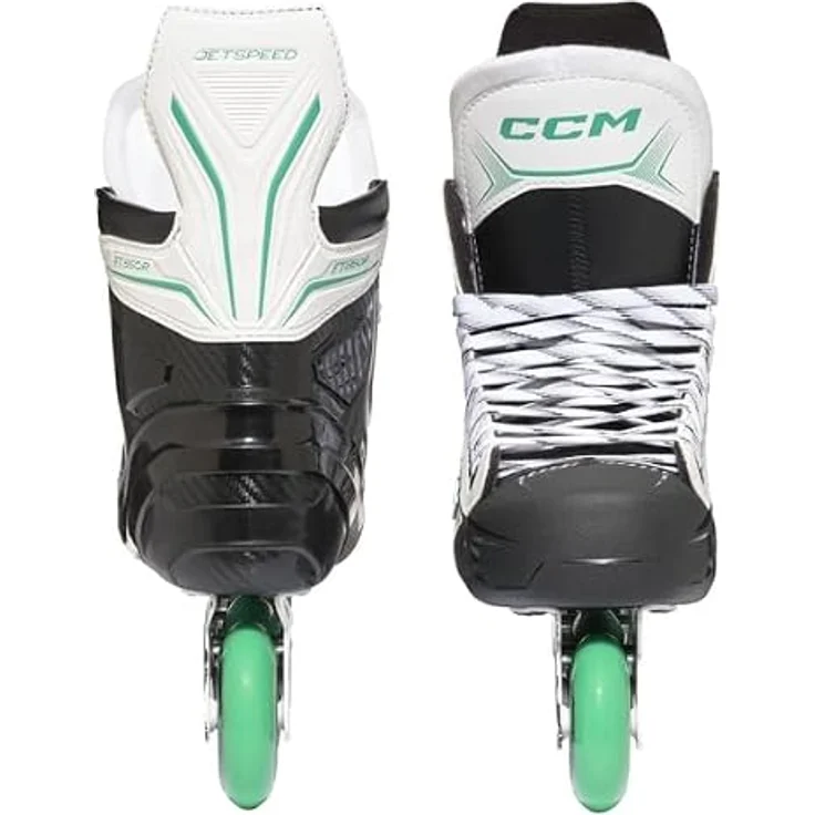 CCM Rhft850 Hockey Inline-Skates, leichte einteilige Stiefelkonstruktion, 80 mm Räder, ABEC 9 Lager, Größe EU 40 1/2 für Kinder – Bild 4