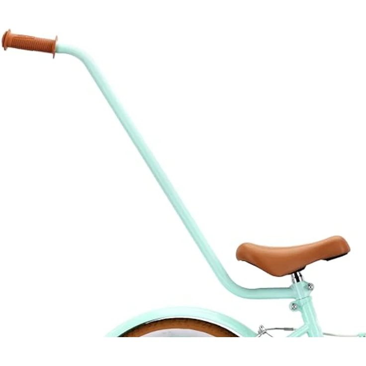 Sun Baby Kinderfahrrad SUN BABY Flower Retro 16 Zoll mit Schubstange, Mint, für Kinder bis 50 kg – Bild 5