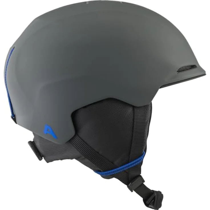 Alpina BRIX JR Skihelm für Jugendliche, Midnight-Grey matt, 48-52, herausnehmbares Innenfutter, integrierter Nackenwärmer, leichte Bauweise mit optimaler Stoßabsorption – Bild 3