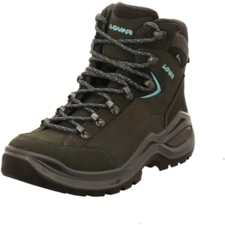LOWA Renegade EVO GTX MID Ws, Wanderschuh für Damen aus Nubukleder & Textil, grau, Gr. 39 2/3
