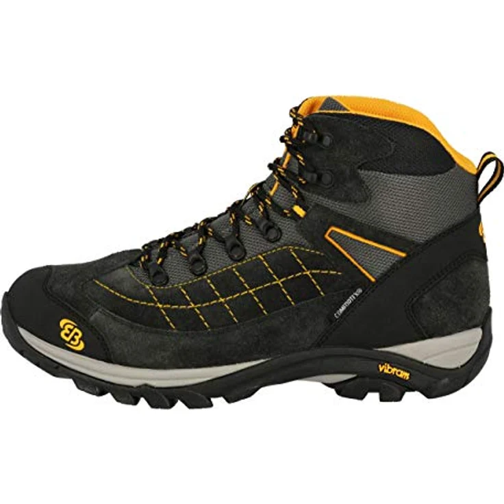BRÜTTING Mount Crillon High, Outdoorstiefel mit Veloursleder-Obermaterial und Wechselfußbett, schwarz – Bild 2