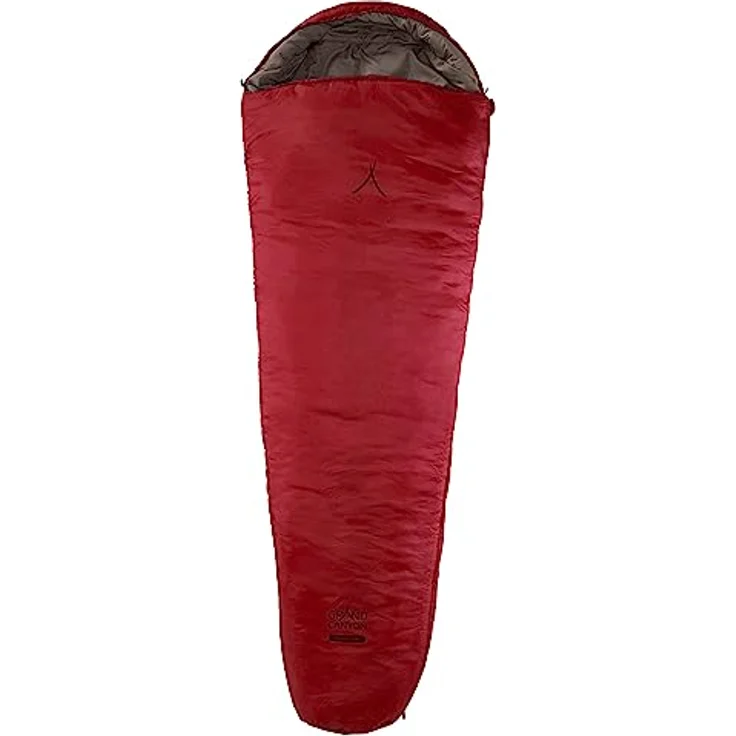 Grand Canyon 'Kansas 190' Schlafsack, rot Dahlia, 210x80 cm, für Körpergröße bis 190 cm, Temperaturbereiche 5 °C bis -16 °C – Bild 1