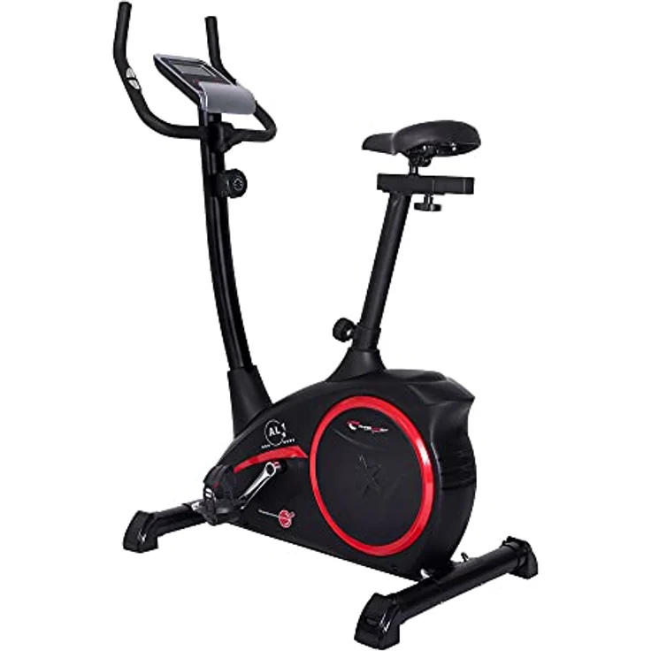 Christopeit Sport Fahrrad-Heimtrainer AL 1 Schwarz - 8-Stufig, bis 150kg Gewicht, 9kg Magnet-Bremssystem, LCD-Display – Bild 2
