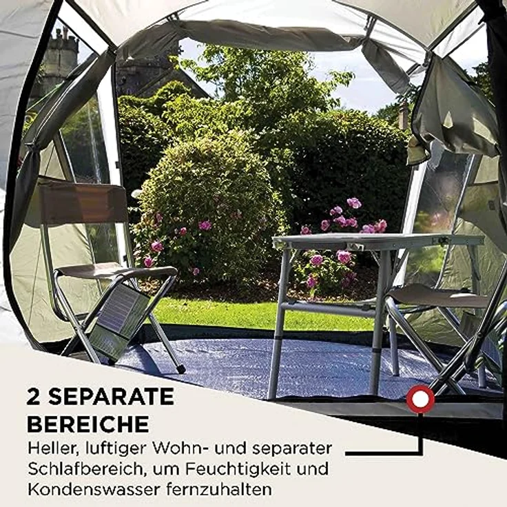 Coleman Coastline Plus Tunnelzelt, 3 Personen, 7 kg, WeatherTec+ System, 2 Eingänge, Easy Set-Up – Bild 4