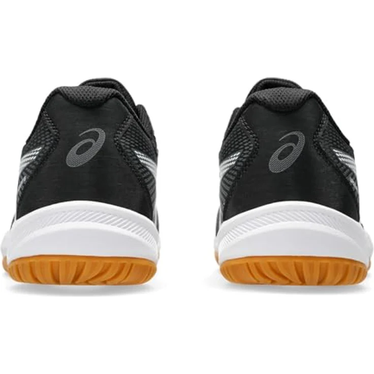 Asics Upcourt 6 Herren Hallenschuhe, Schwarz, Größe 8, mit Lederimitat-Obermaterial und atmungsaktiven Mesh-Einsätzen – Bild 6