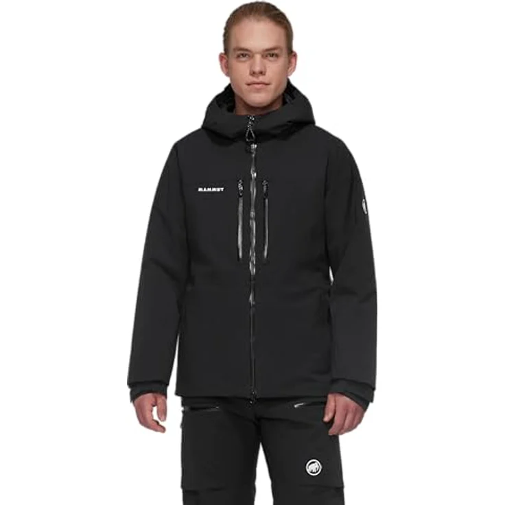 Mammut Stoney HS Thermo Hooded Jacket Men, wasserdichte Skijacke mit synthetischer Isolierung, schwarz, Größe M – Bild 2