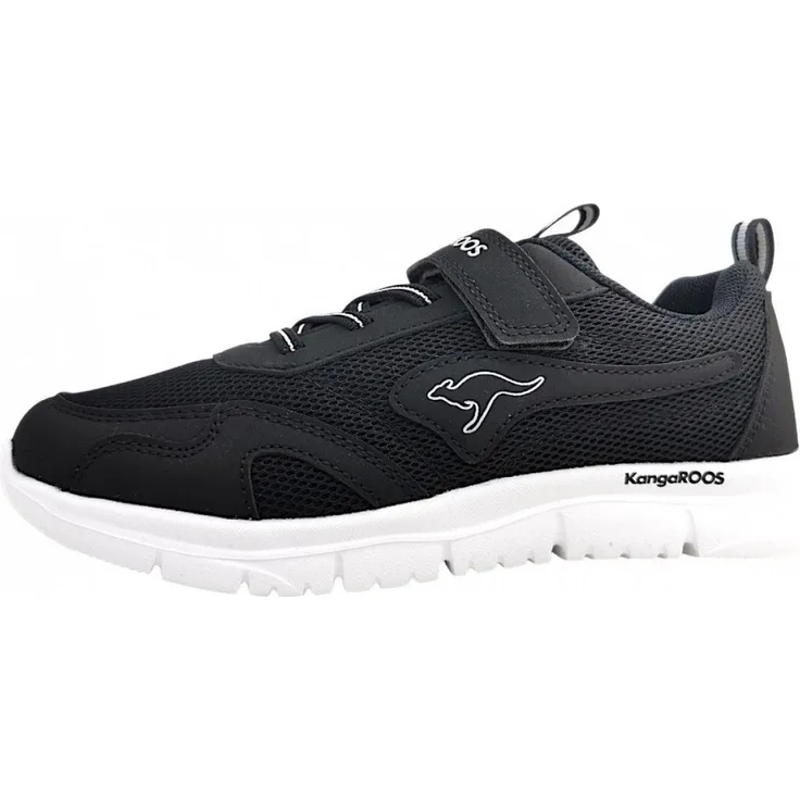 KangaRoos K-ETK Rooz EV, Kinder Laufschuhe in Schwarz, Sport-Sneaker mit Klettverschluss, Größe EUR 33