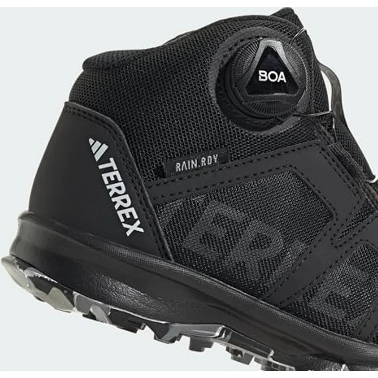 adidas Kid's Terrex BOA Mid Rain Ready, Wasserdichte Wanderschuhe mit atmungsaktiven Materialien, Schwarz, Größe 38 – Bild 4