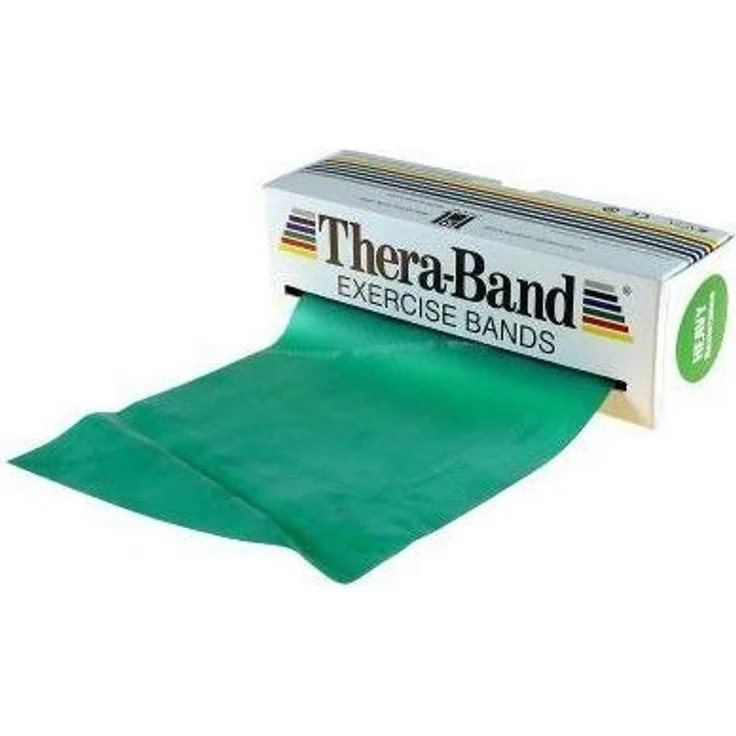 THERABAND Original Fitness Latex-Widerstandsbänder, Vorratsrolle 45,5 Meter, 100% Naturlatex, Blau | Sehr schwer, ideal für Rehabilitation und Ganzkörpertraining – Bild 1