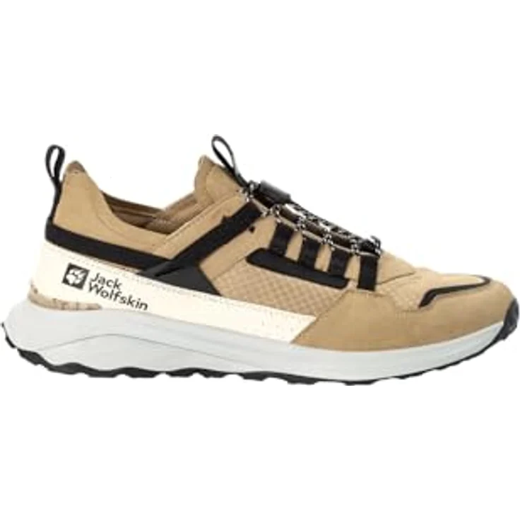 Jack Wolfskin Dromoventure Athletic Low M, Herren Wanderschuhe mit dämpfender EVA-Zwischensohle, Beige – Bild 2