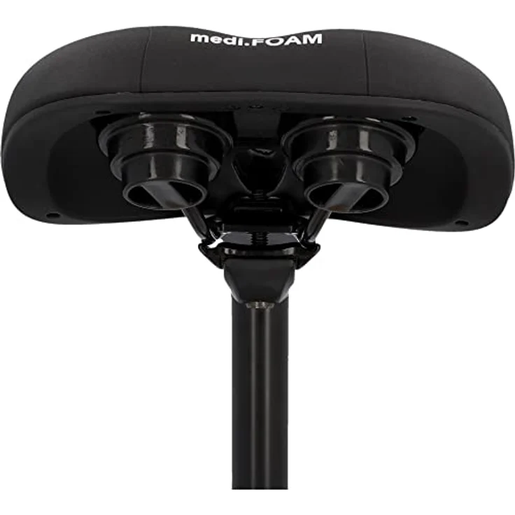 Fischer R.E.Med. Fahrradsattel, ergonomisch mit Memory-Foam-Einlage für Touren- & Cityräder – Bild 3
