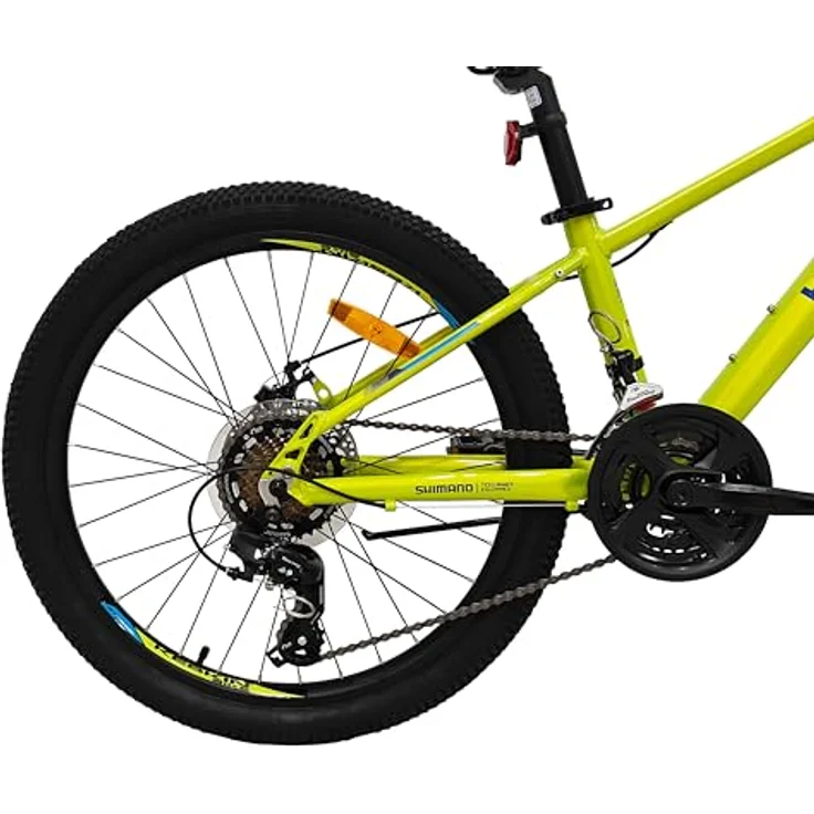 Keskin HT MTB1 24" Kinder Mountainbike – 21-Gang, Aluminiumrahmen, 2.35" Luftreifen, hydraulische Scheibenbremsen, Neongrün – Bild 5