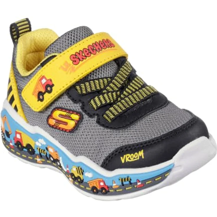 Skechers 407312N, Laufschuhe für Kinder mit Mesh-Obermaterial, Stretch-Schnürung und verspielter Zwischensohle – Bild 4