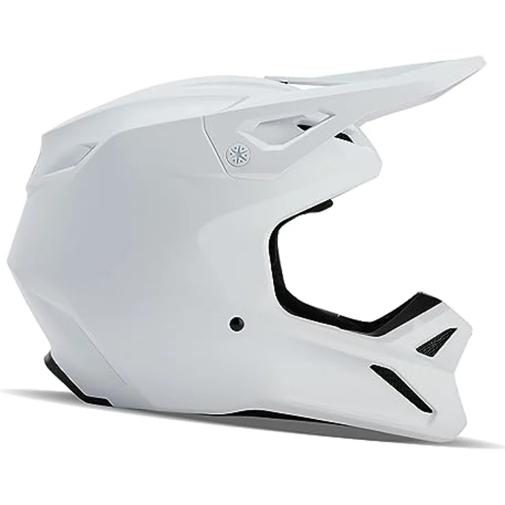 Fox V1 Solid Motocross Helm, weiß matt, mit MIPS-Schutzsystem und optimaler Luftzirkulation, Größe L (59/60) – Bild 1