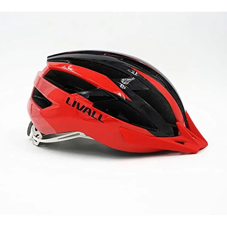 Livall MT1 Neo Helm Rot L - Fahrradhelm mit integrierten LED-Rücklichtern und Sprachnavigation – Bild 2