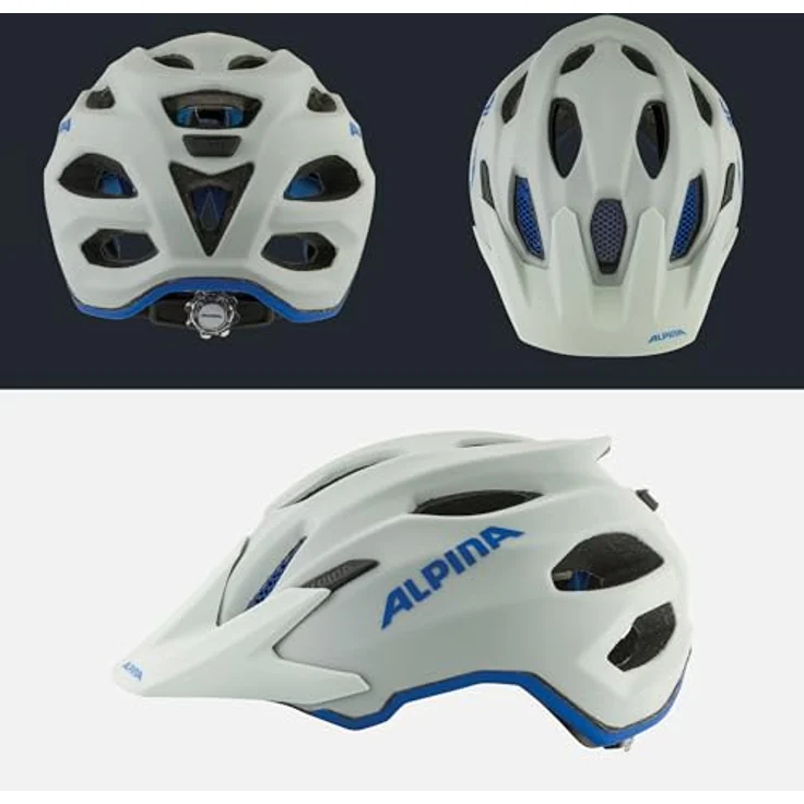 ALPINA Unisex Jugend Carapax JR. Fahrradhelm, Smoke-Grey Blue matt, 51-56 - Leichtgewichtig mit optimalen Schutzfeatures – Bild 5