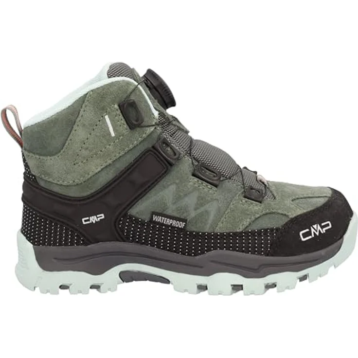 CMP KIDS KIRUNA MID FITGO TREKKING SHOES WP, wasserdichte Outdoorschuhe mit Schnellverschluss und rutschfester Gummisohle – Bild 1