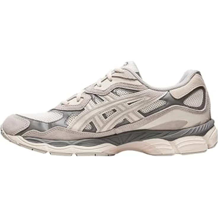 ASICS Performance GEL-NYC, Herren Laufschuhe mit GEL-Technologie und retro Design, Beige, Größe 44 – Bild 3