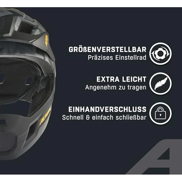 ALPINA SPORTS Velohelm Rupi, flexibler Helm mit abnehmbarem Kinnbügel, 15 Belüftungsöffnungen, Größe 50 - 55 cm – Bild 3