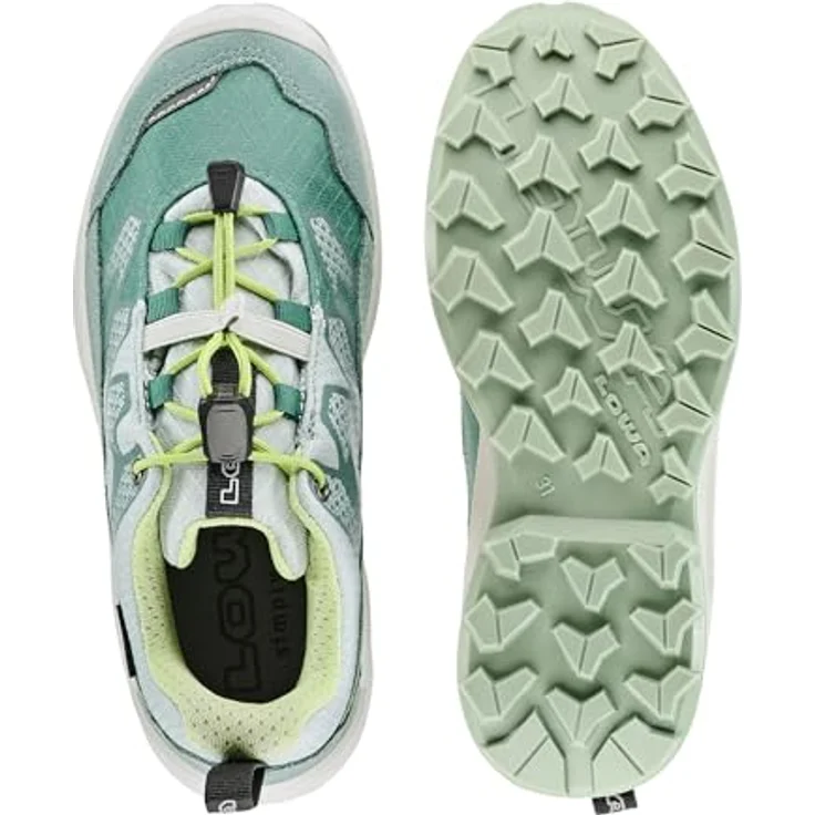 Lowa MADDOX PRO GTX, Outdoorschuh für Kinder in rauchgrün/mintgrün, mit 100% Leder-Obermaterial und Schnürverschluss – Bild 6