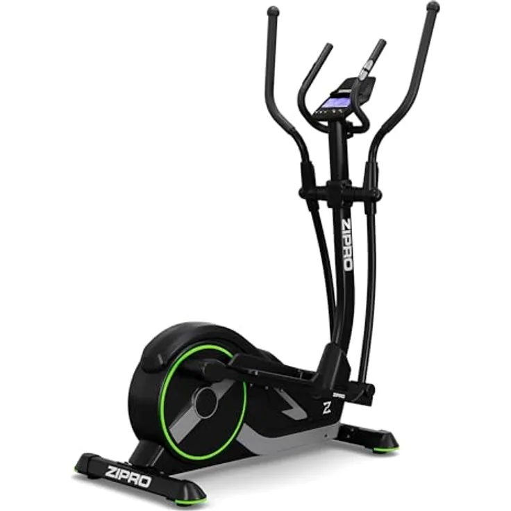 ZIPRO Wave Crosstrainer für Zuhause - 32-Level Magnetwiderstand, Herzfrequenzsensoren, 16 Programme, Kinomap & Zwift Kompatibel, Integrierter Tablethalter, Einfache Montage, Perfekt für Heimfitness