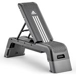 adidas HIIT Deck, Aerobic Stepper mit konfigurierbarer Trainingsplattform und Zubehör, schwarz